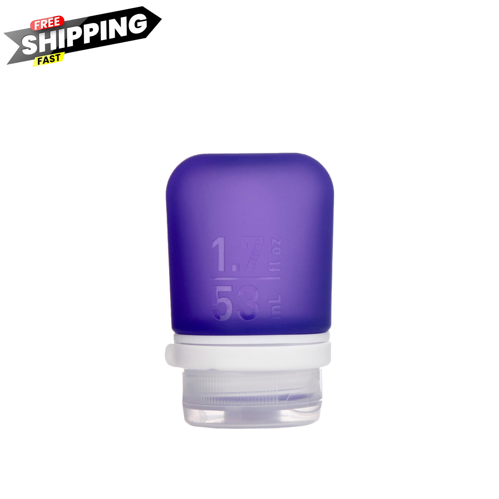 humangear GoToob+ (Small) | Refillable Silicone Travel 1.7 Ounces, Purple
