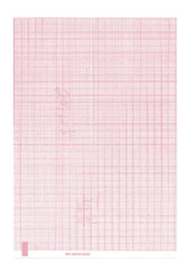 Welch Allyn Diagnosis ECG Thermal Recording Paper 8.25″x 183′ ZFold Red Grid 100