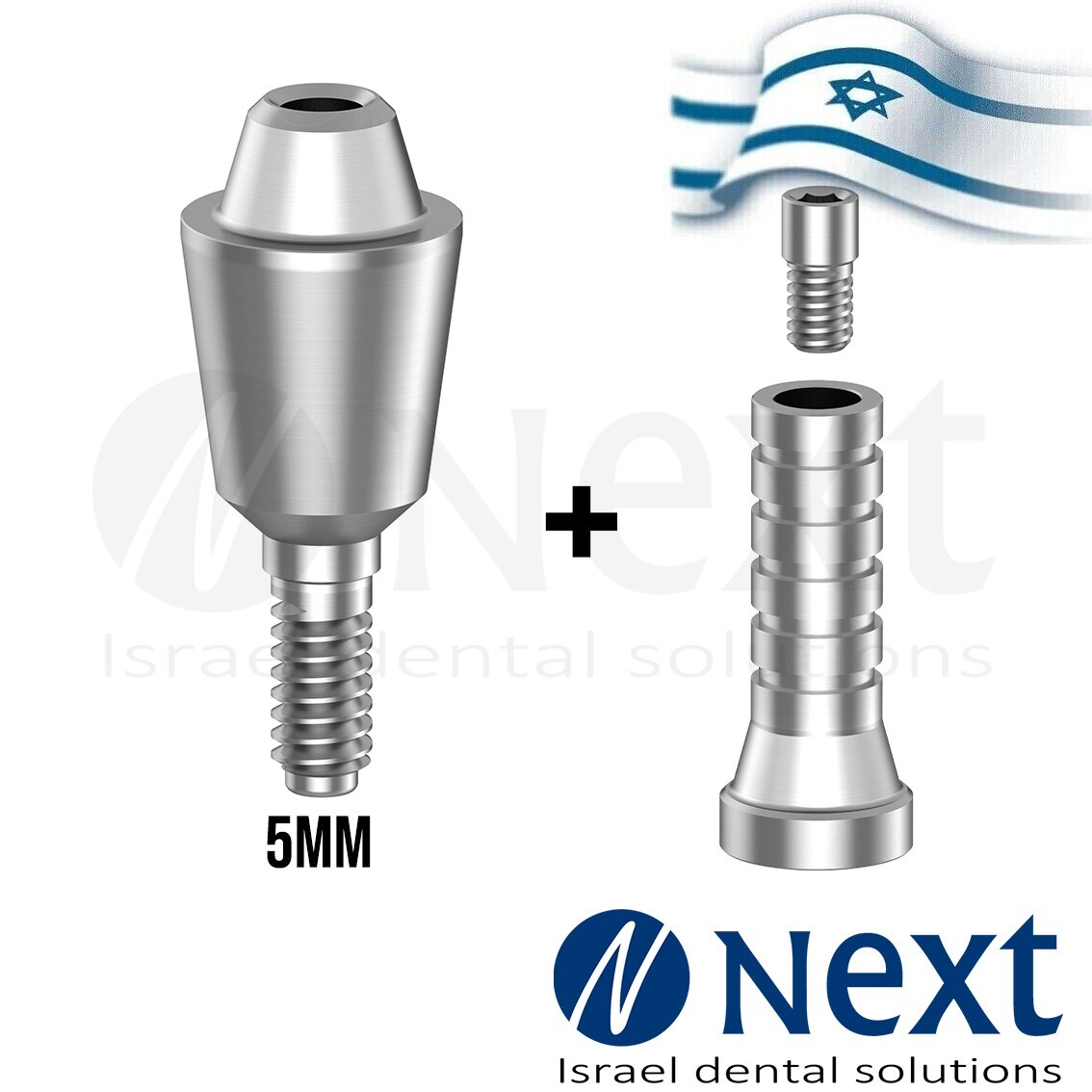 New Straight abutment Multi Unit 5 mm titanium sleeve screw 1.72