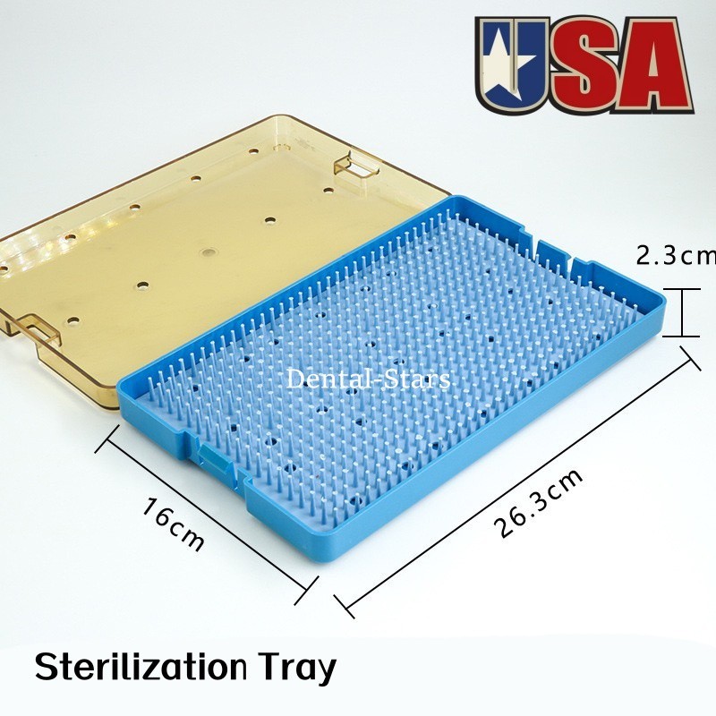Plastic Sterilization Tray 263 x 160 x23mm Surgical Instruments Disinfection Box