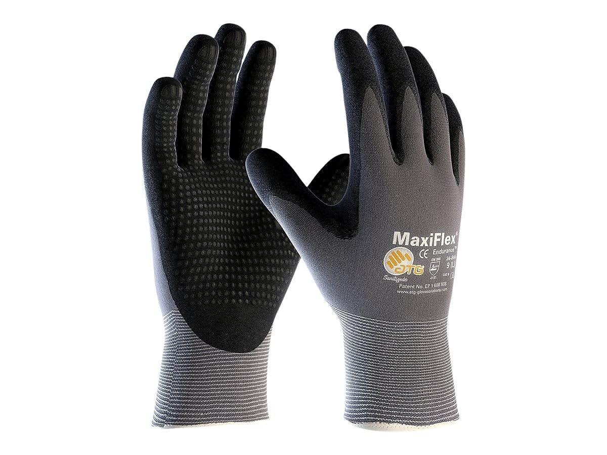 Givenchy Pip 34-844/Xl Maxiflex Endurance Knit Glove X-Large Gray Pack Of 12