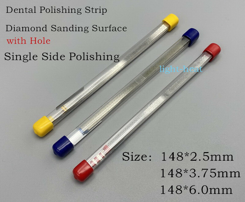 Dental Polish Strip Saw Diamond Sanding Surface Single Side Polishing with Holes
