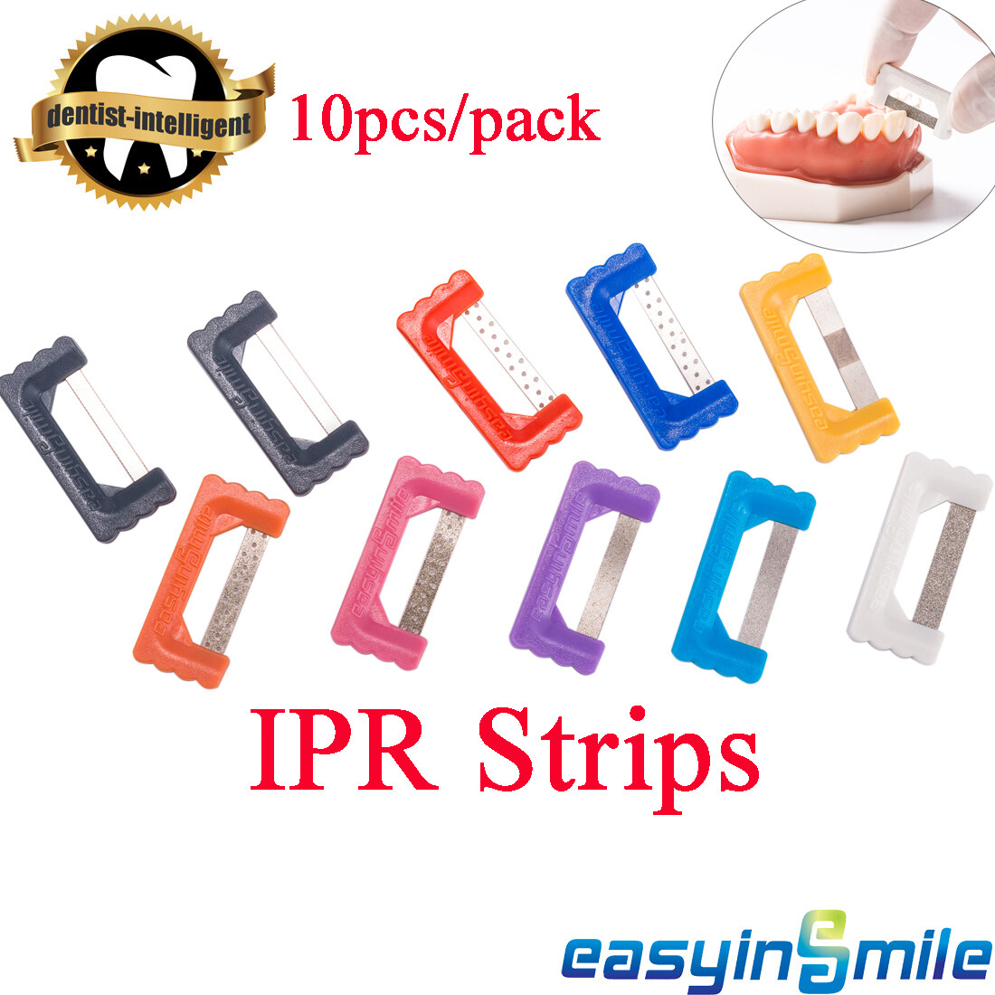 Dental Orthodontic IPR Polishing Strip Serrated Interproximal Saw For Invisalign