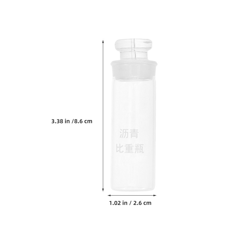 2 Pcs Lab Glassware Set Asphalt Sample Container Specific Gravity Bottle