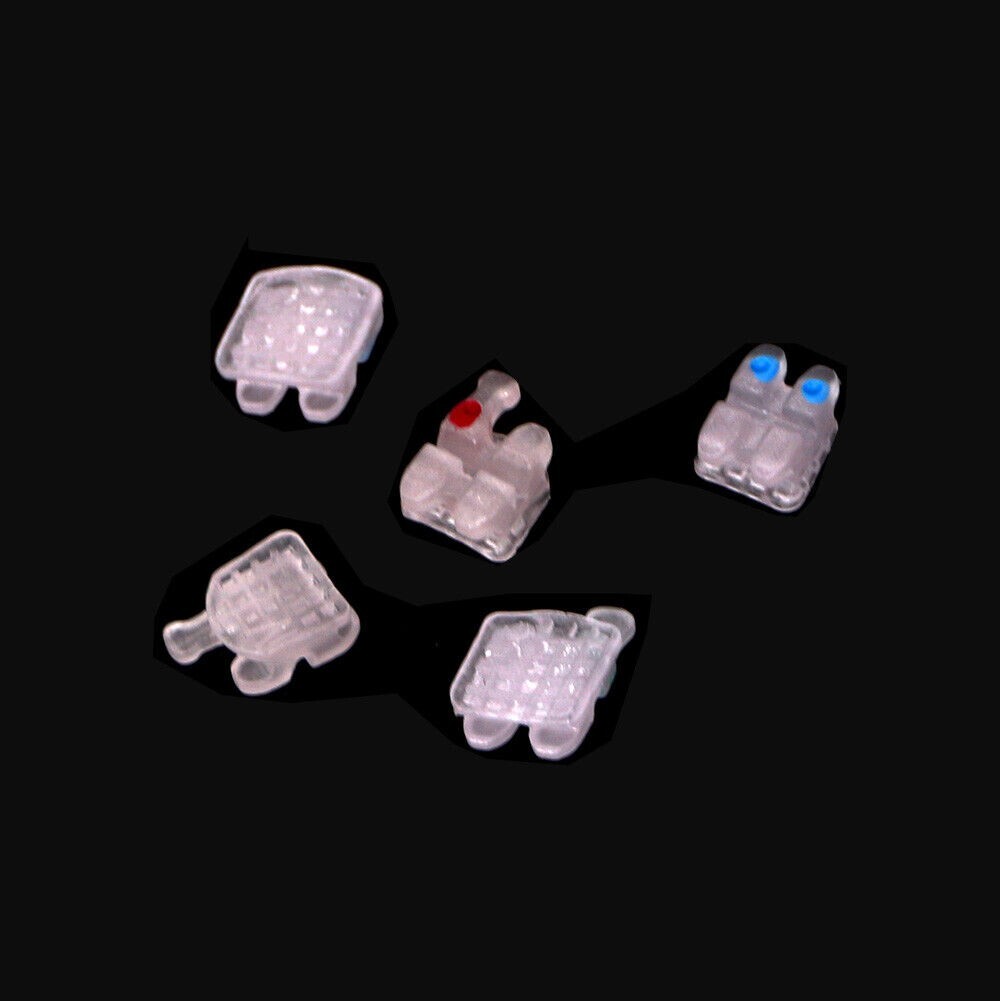 10 Kits Dental orthodontic ceramic bracket brace roth 022 3-4-5 hooks ORMAER