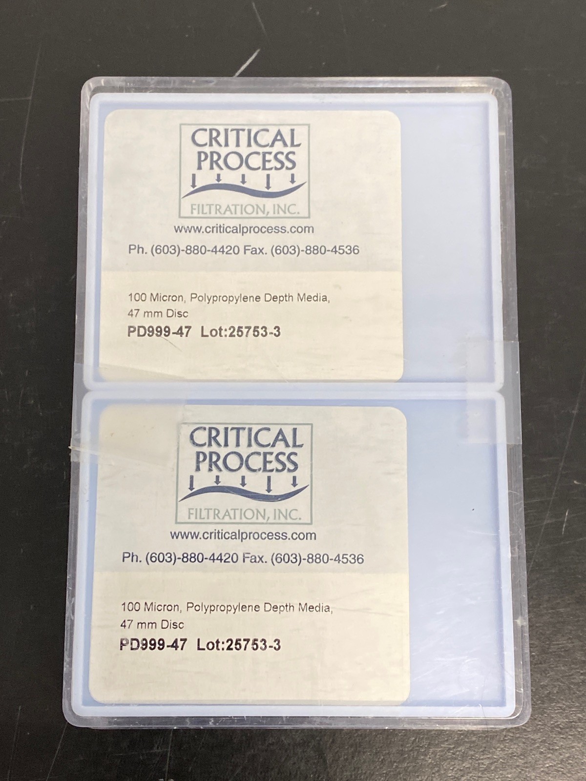 CRITICAL PROCESS 47mm PP Depth Media Filters .45um .65um 1um PD40 PD60 PD100