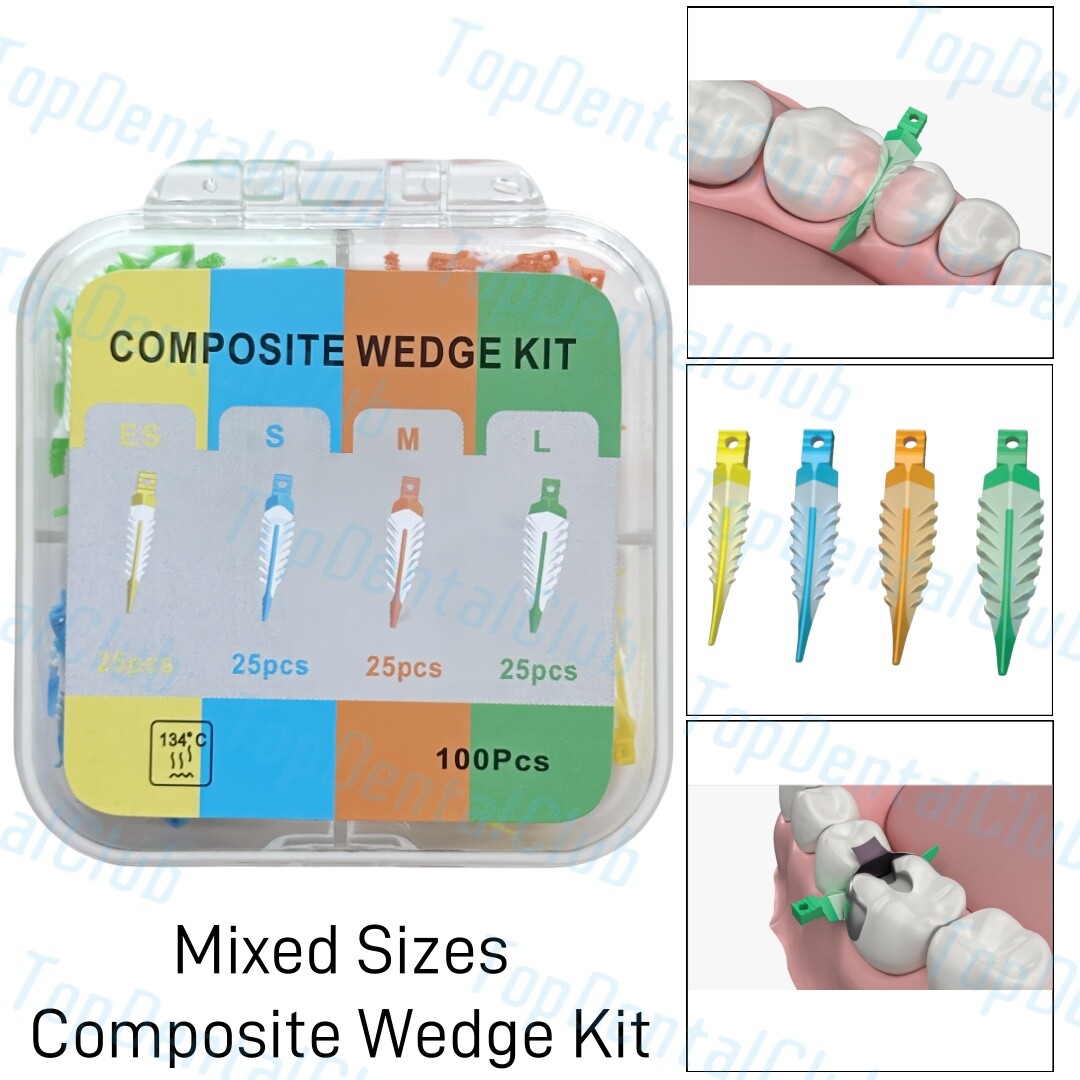 Dental Composite Wedge Strata Wedges Soft Face Cervical Seal Diastema Matrix SML