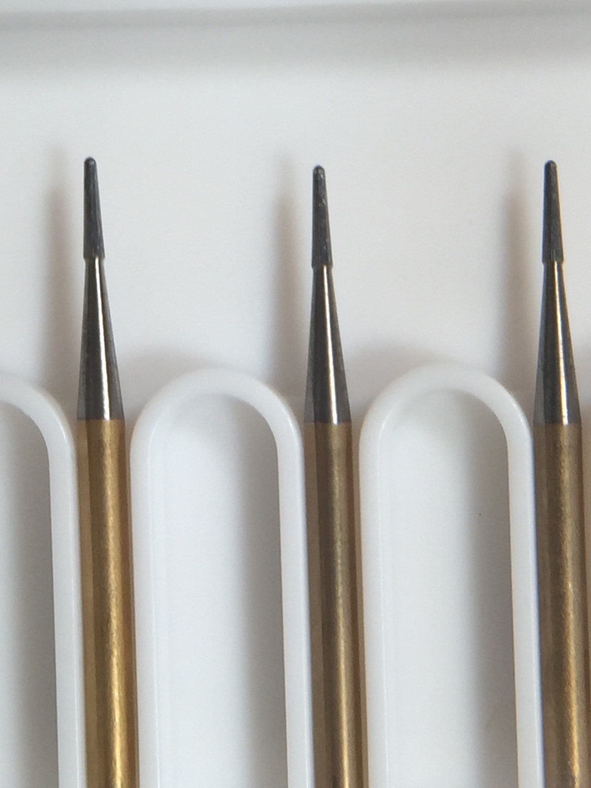 T & F #9800 GOLD Fine Polishing Burs 30 Blade Carbide 10pk Made in The USA