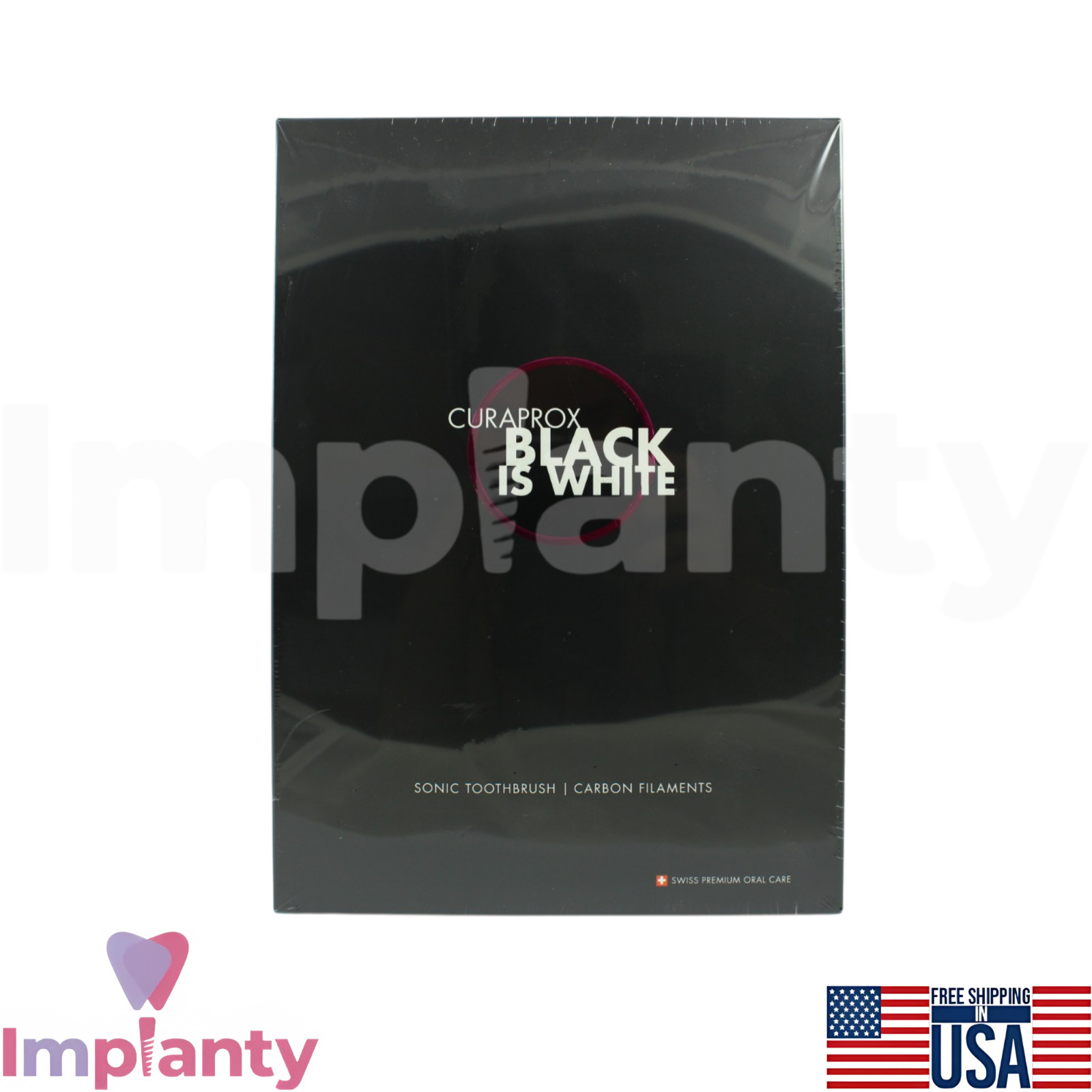 Black Is White Hydrosonic Electric Toothbrush Stain Reduction Oral Care Device