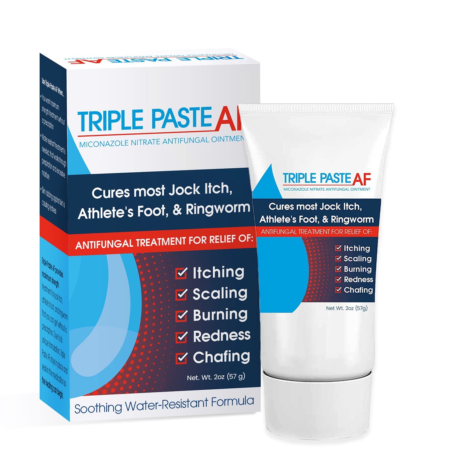 Triple Paste Af Antifungal Ointment For Skin Athletes Foot Treatment And