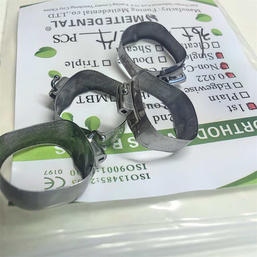 40Pcs Dental Orthodontic Buccal Tube Band 1st Molar Roth.022 N-Conv Tube 30-44#+