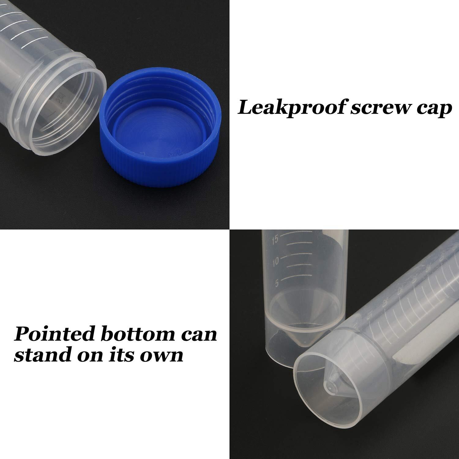 50ml Polypropylene Screw Top Self Standing Base Centrifuge Tube with Graduated