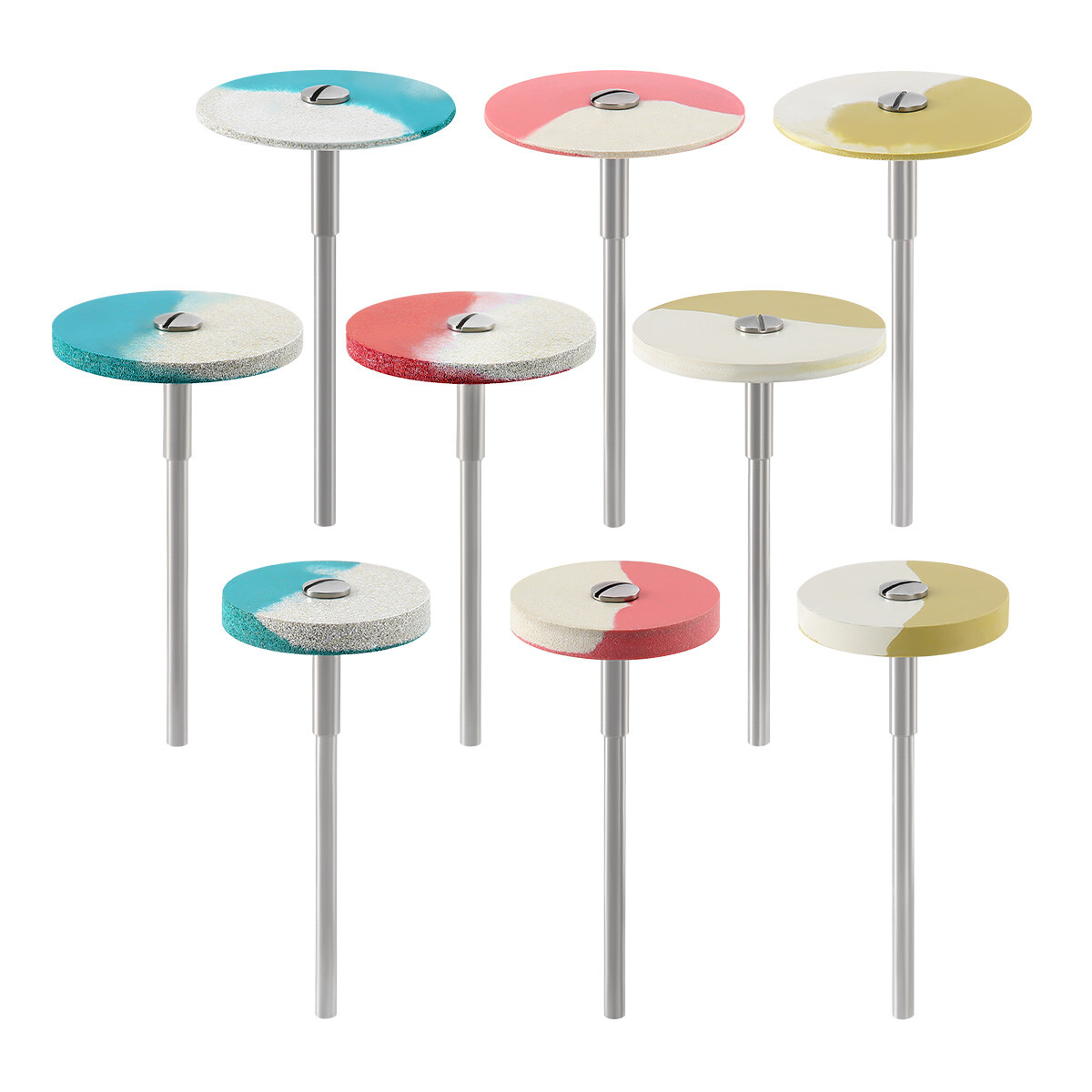 Dental Silicon Rubber Diamond Polisher Wheel Disc HP for Porcelain/Zirconia