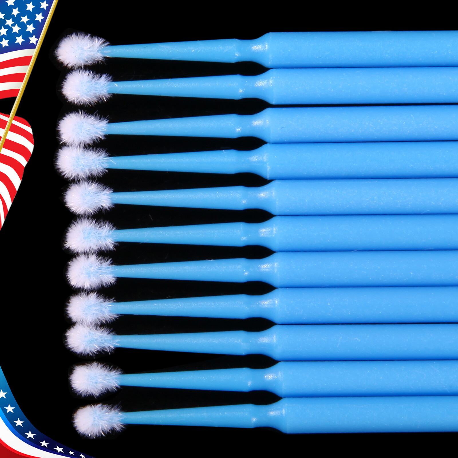 Dental Micro Brush Disposable Materials Tooth Applicators Regular Blue 2.5mm