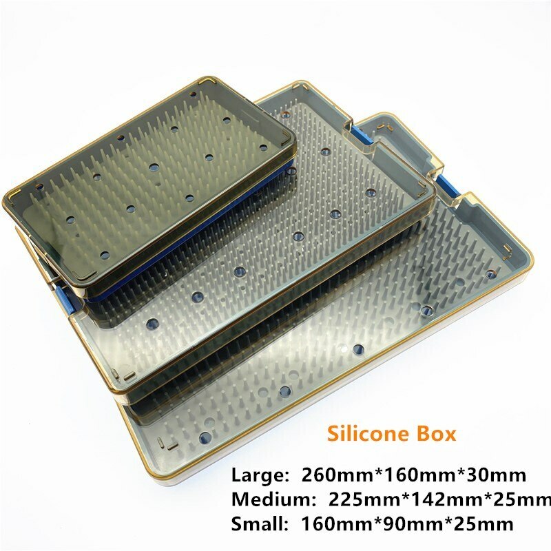 Sterilization tray disinfection case autoclavable box for surgery instrument