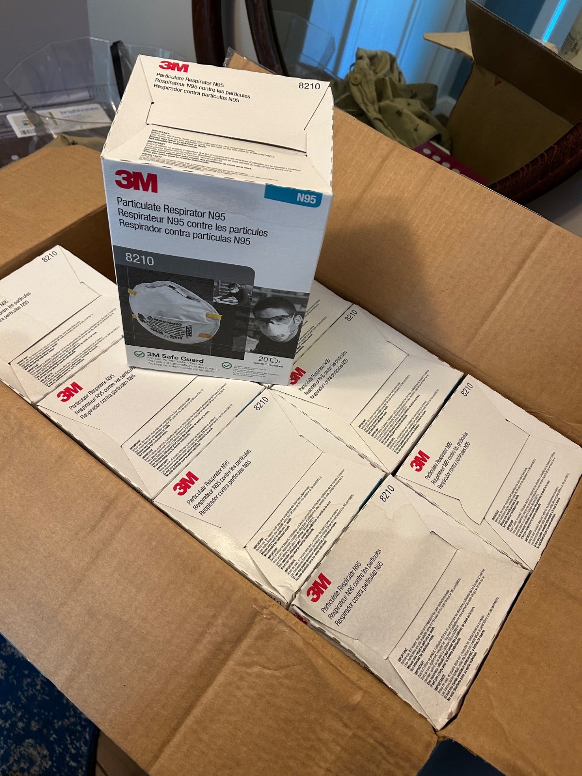 Full Case 3M 8210 N95 Particulate Respirator – 160 EA/Case