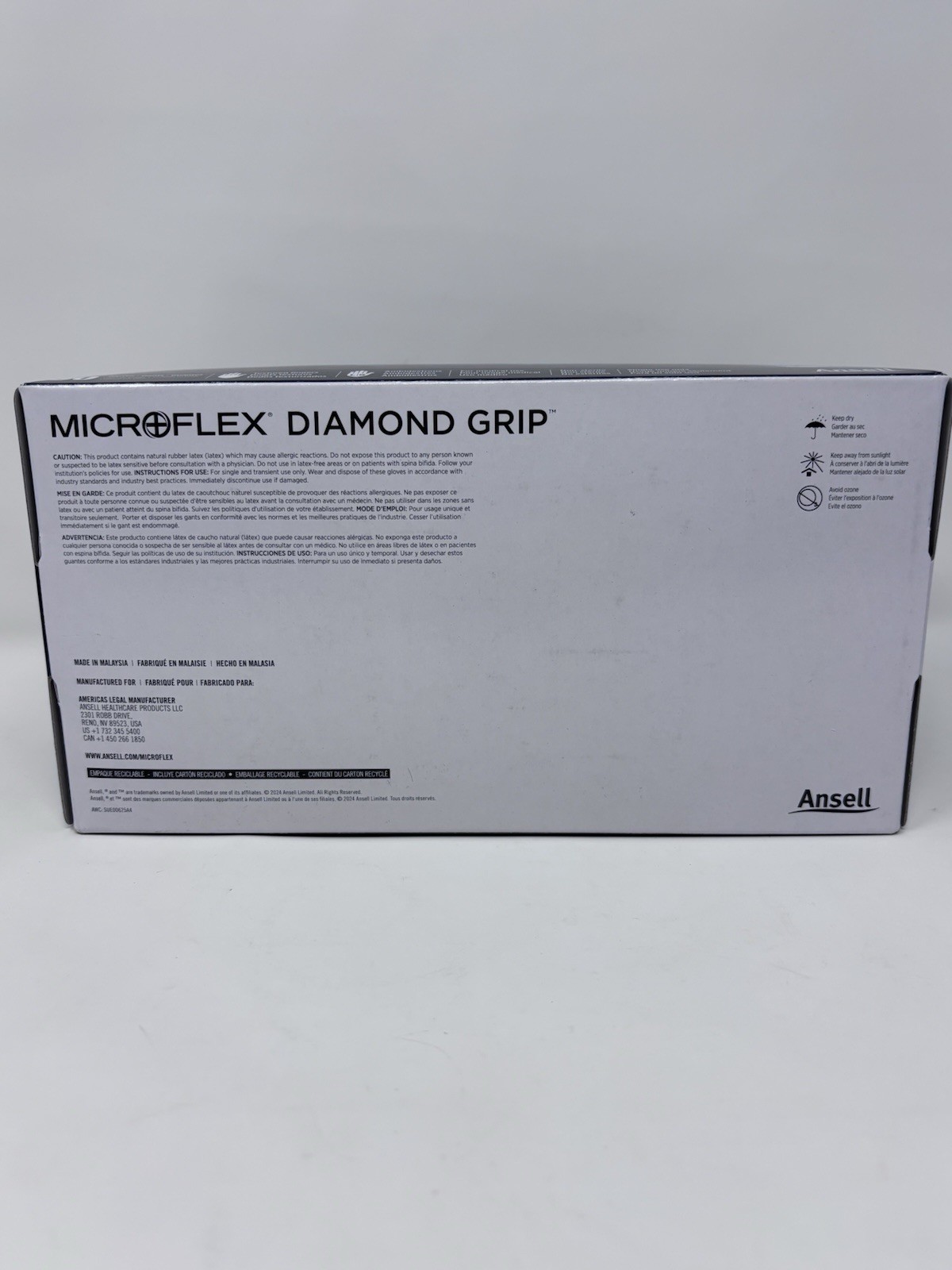 2 Boxes – Ansell Microflex Diamond Grip & Supreno Examination Gloves XXL