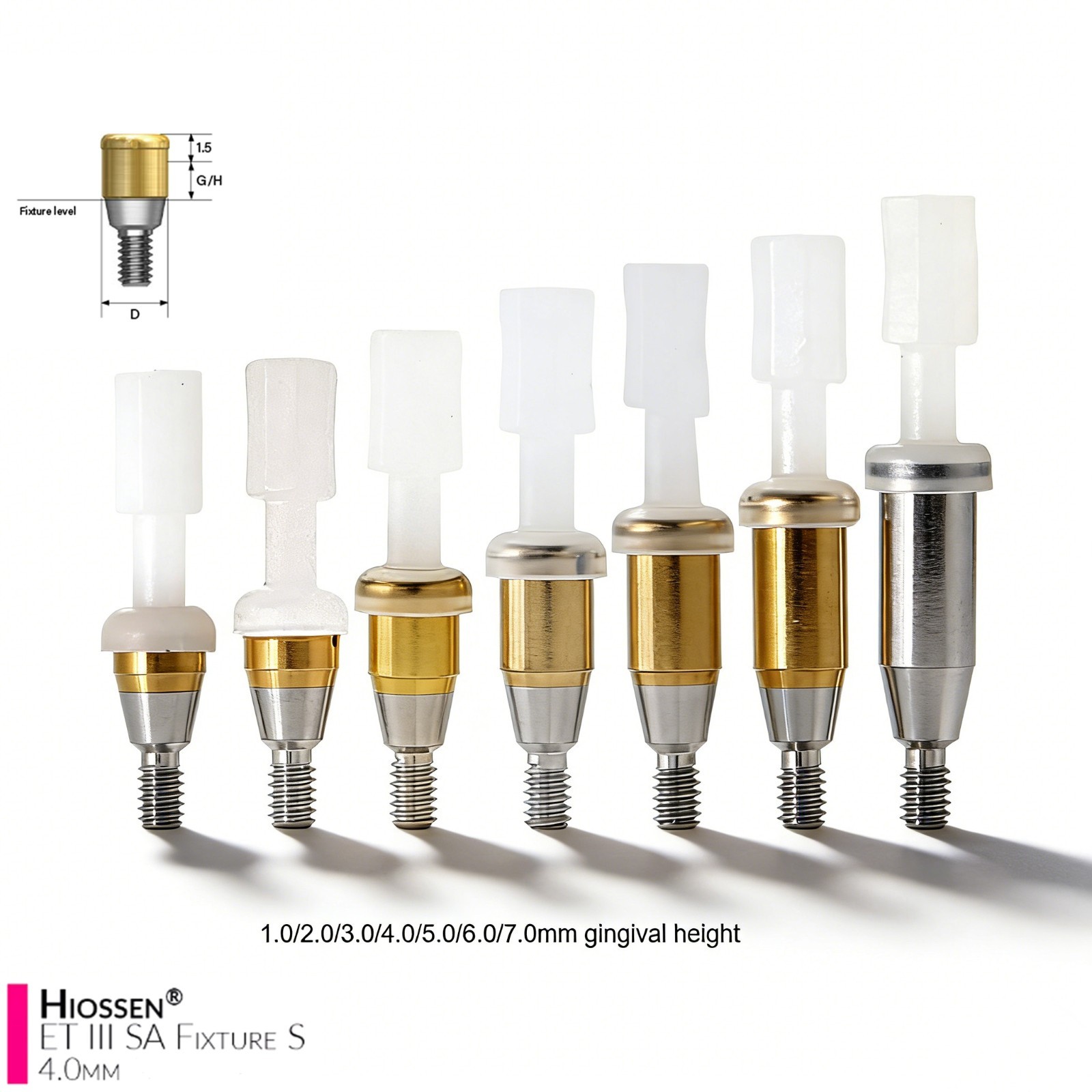 US Dental Legacy Anchor Locator Abutment for Hiossen ET/TS Internal Hex Platform