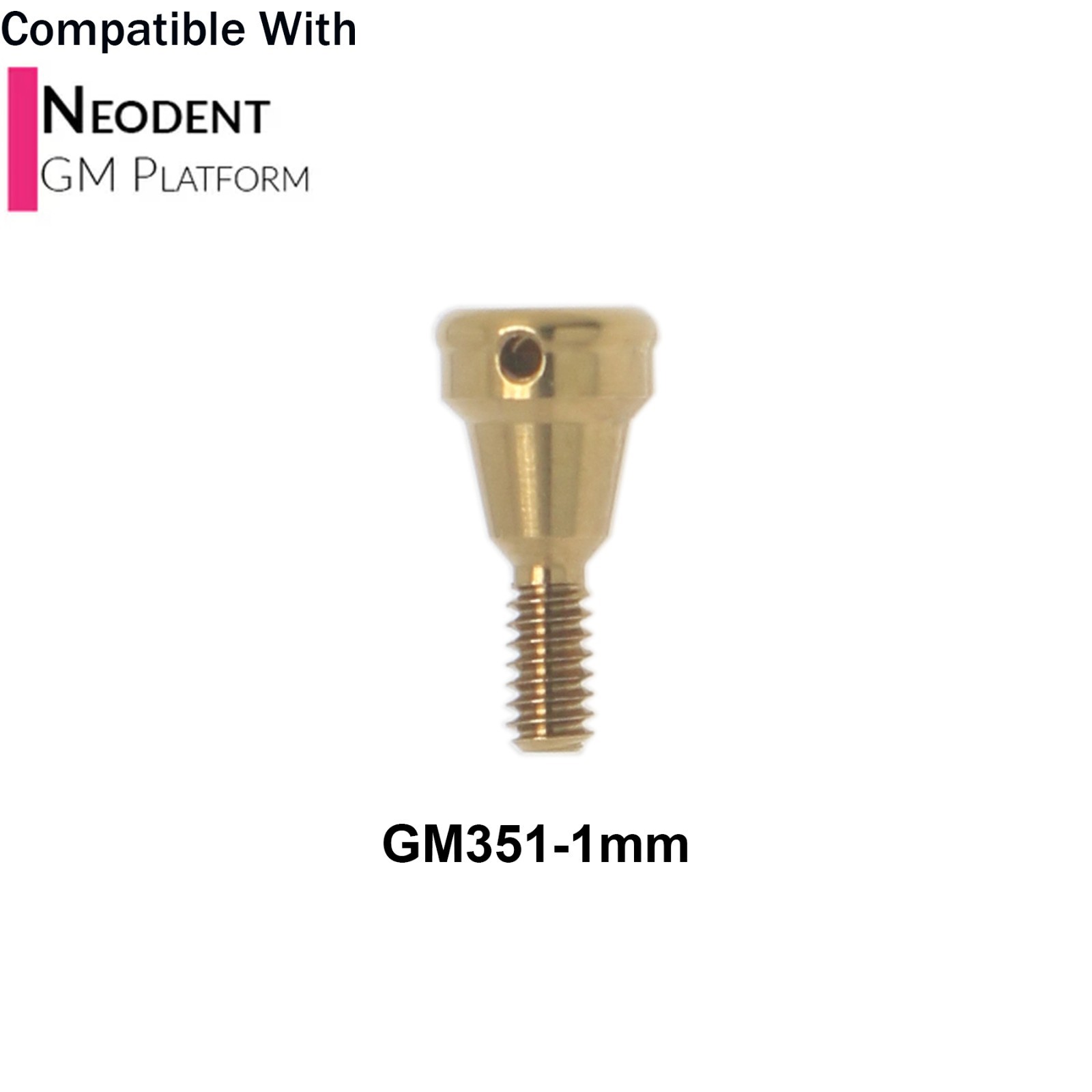 Dental Overdenture Locator Abutment 1-6mm & Male Cap Kit For NEODENT GRAND MORSE