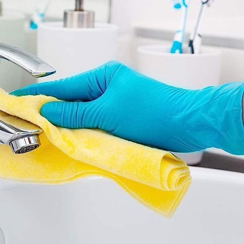 Basic Medical Blue Nitrile Exam Gloves – Latex-Free & Powder-Free – NGPF 7002 (C