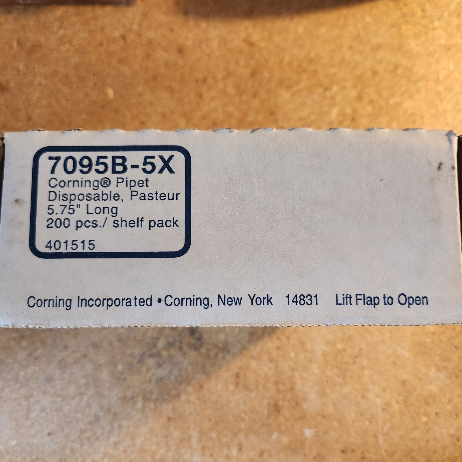 Corning 200 pcs Disposable Pasteur Pipets 5-3/4″ NOS
