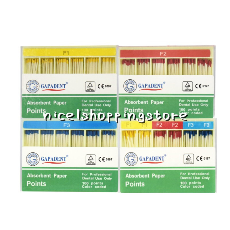 4 Box Dental Endodontic Absorbent Paper Points Taper Coded Root-Canal Obturating