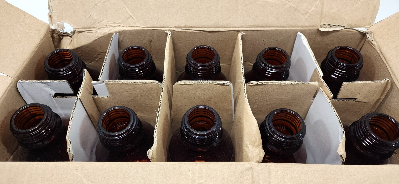 Duran 218064406 Media Bottles 50 mL w/o Screw-cap and Pour Ring GL-45