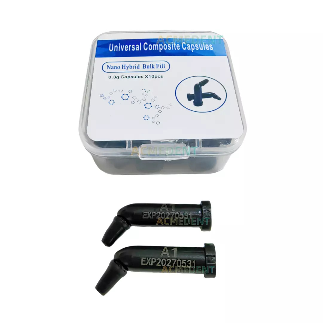 Dental Capsules Composite Resin Light Cure 0.3g Capsule Unidose A1 A2 A3 A3.5