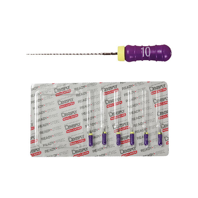 Endodontic Ready-Steel C+ Stainless Steel Files by Dentsply Maillefer (6/pk)