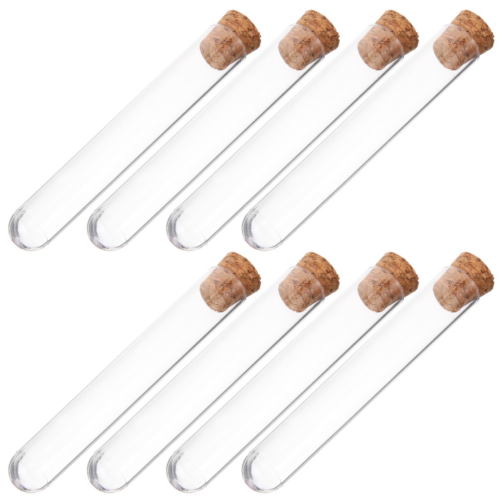 30Pcs Clear Test Tubes with Plugs for Science Projects and Crafts