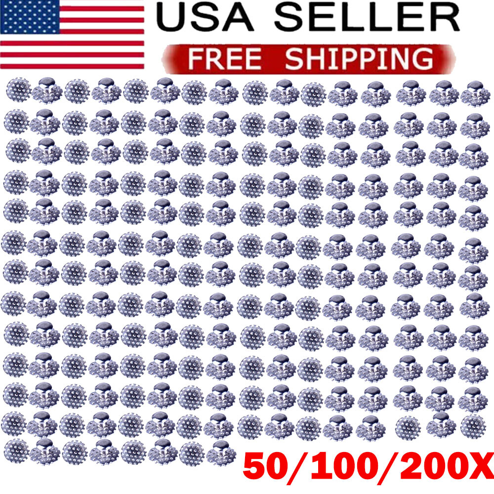 50/100/200Pack For Denal Ortho TOMY Round Perforated Hollow Lingual Buttons USA