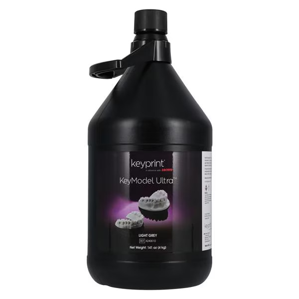 Keyprint KeyModel Ultra Laboratory 3D Printing Resin, Light Grey, 4kg/Bottle