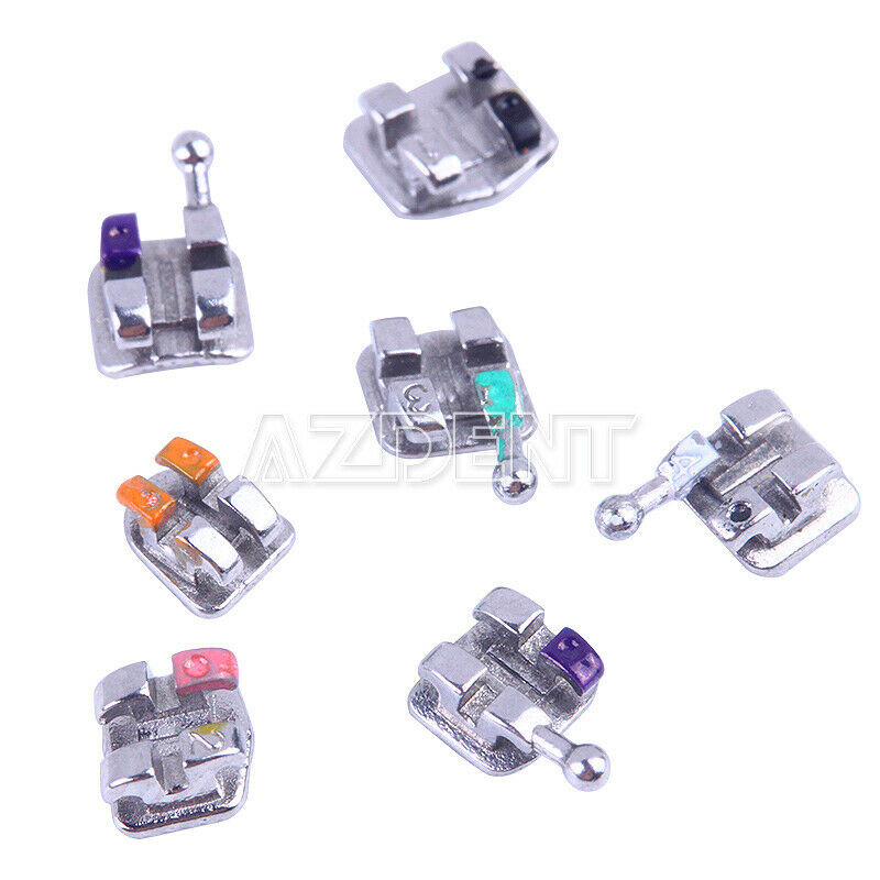 20 Kits Dental Orthodontic MIM Bracket Braces Mini Roth 018 Hooks 3-4-5 AZDENT