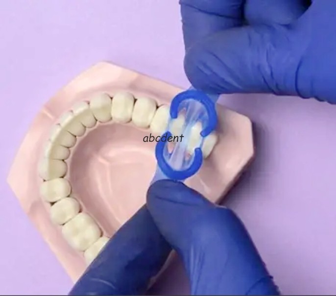 Dental Mini Dam MiniDam Rubber Dam Clamp Holder Gingival Guard Silicon Clips