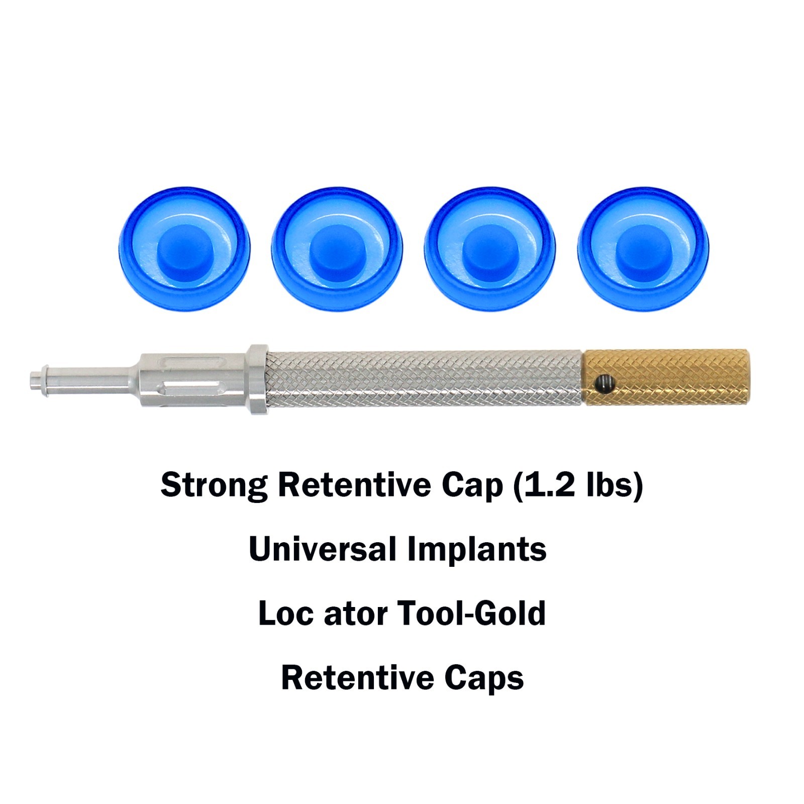 US Zimmer TSV/Mis Screw-Vent 3.0mm GH Ø3.5 Implant Overdenture Locator Abutment