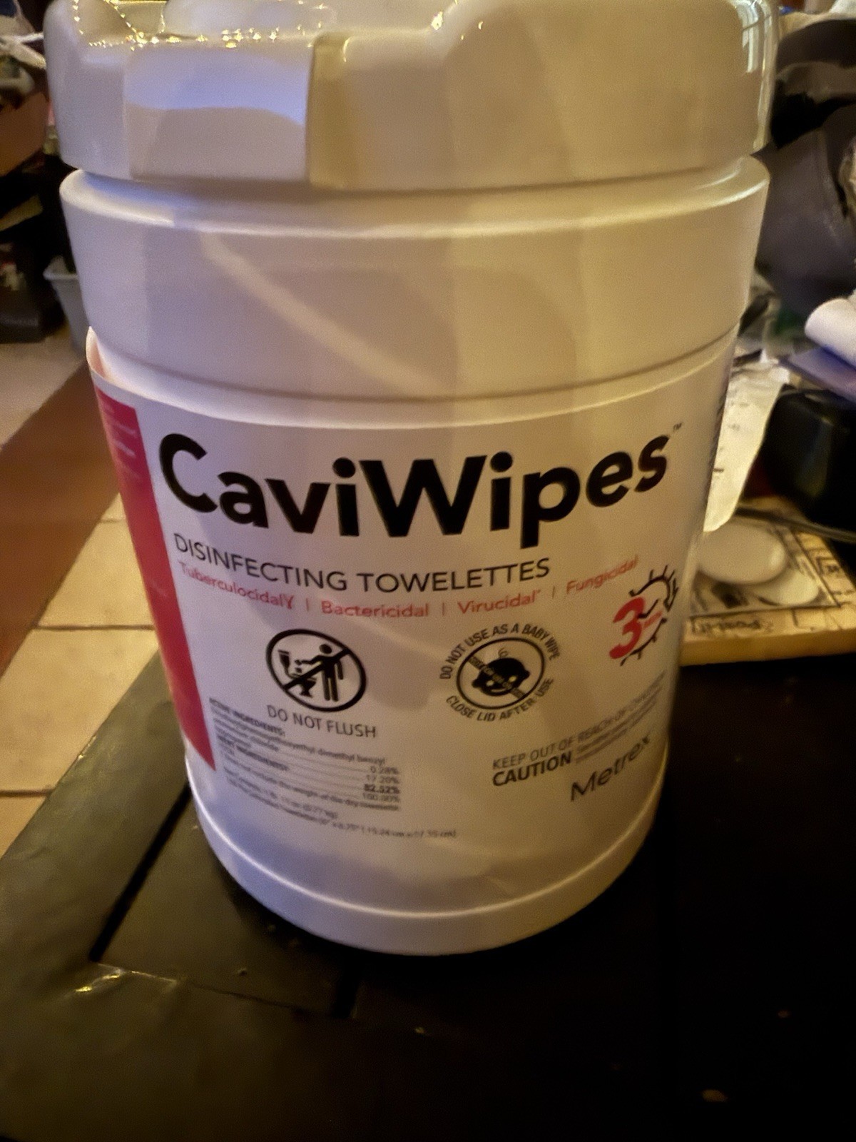 CaviWipes Disinfecting Wipes Metrex 160ct Medical Grade Exp 2027