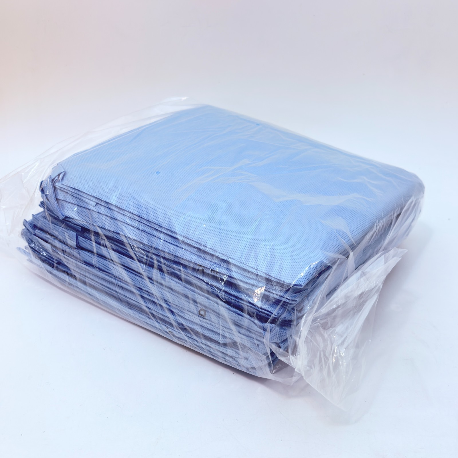 LARGE, 10 PACK – Halyard Isolation Gowns Protective AAMI Level 3 Blue Medical
