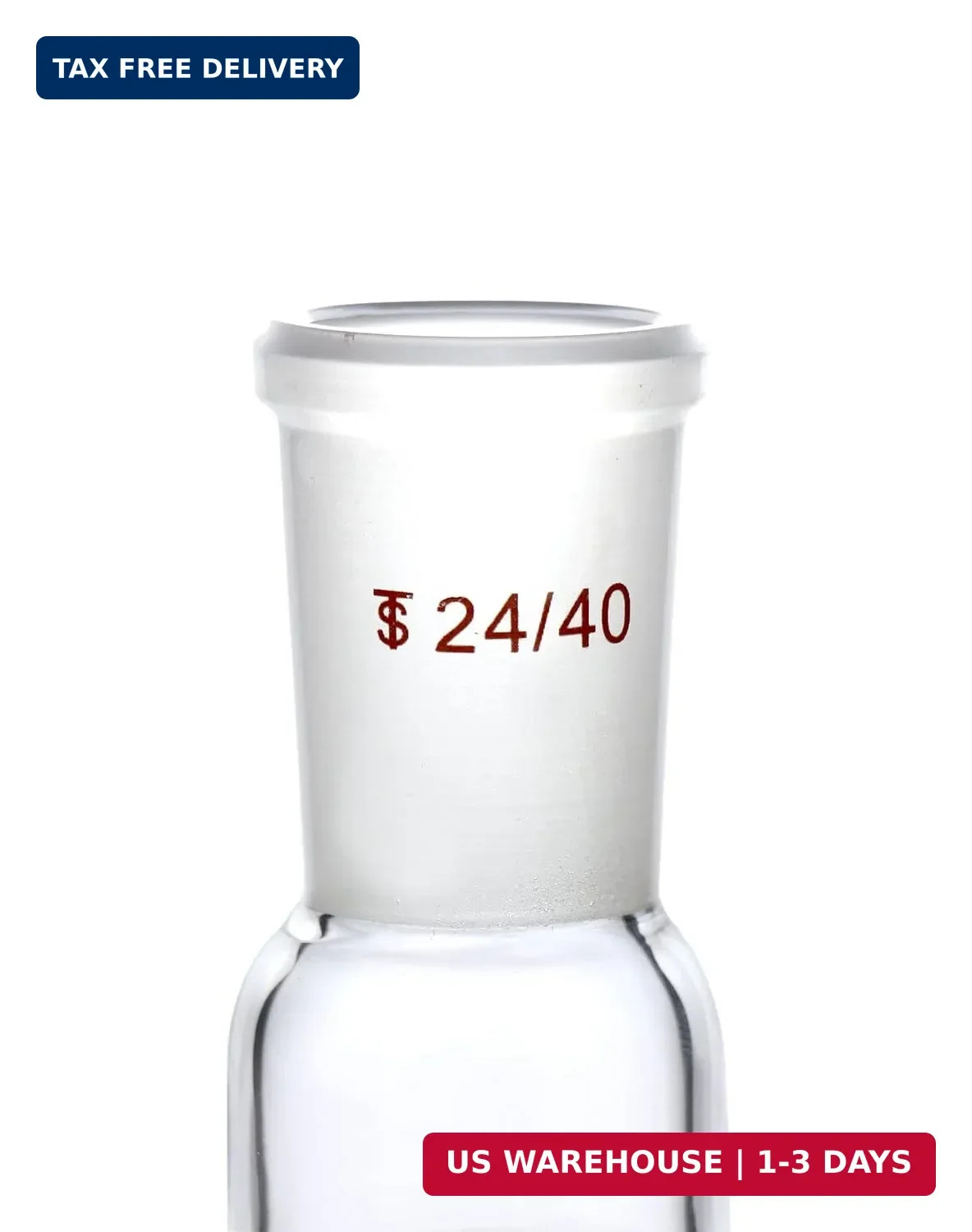 1000mL Round Bottom Boiling Flask 24/40 Single Neck Borosilicate Glass Flask Lab