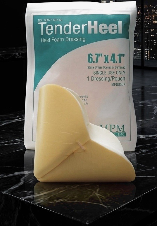 Tender Heel Sterile Hydrophilic Foam Dressing 6.7” x 4.1” Foot Elbow Wound Care