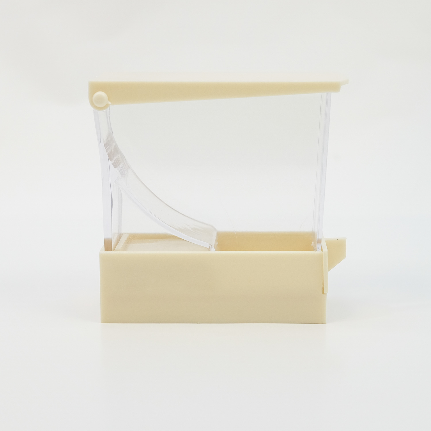 Dental Cotton Roll Dispenser Holder Organizer Deluxe with pull-out tray White