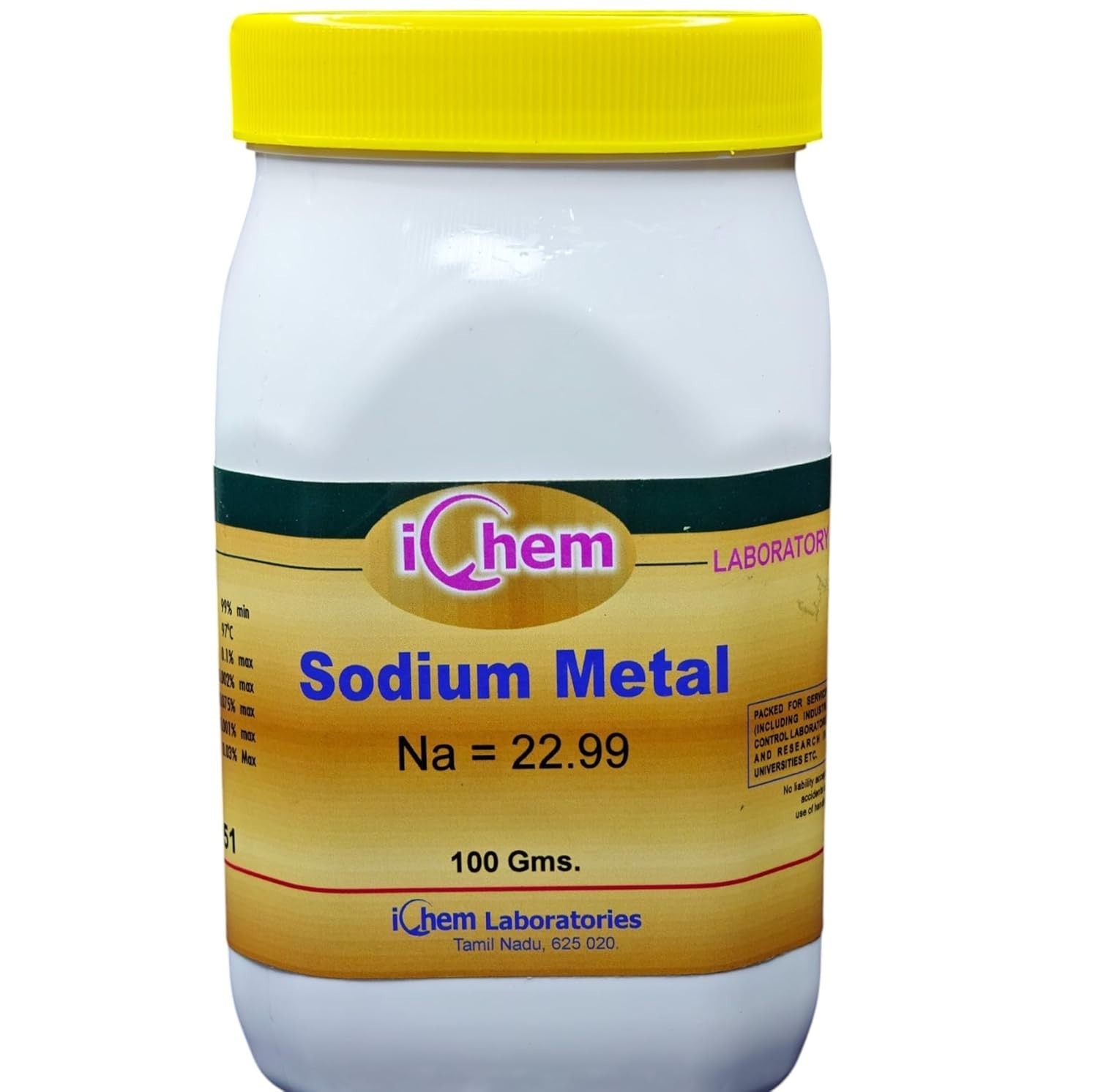 SODIUM METAL 100GM (HIGH PURITY 99.98%)