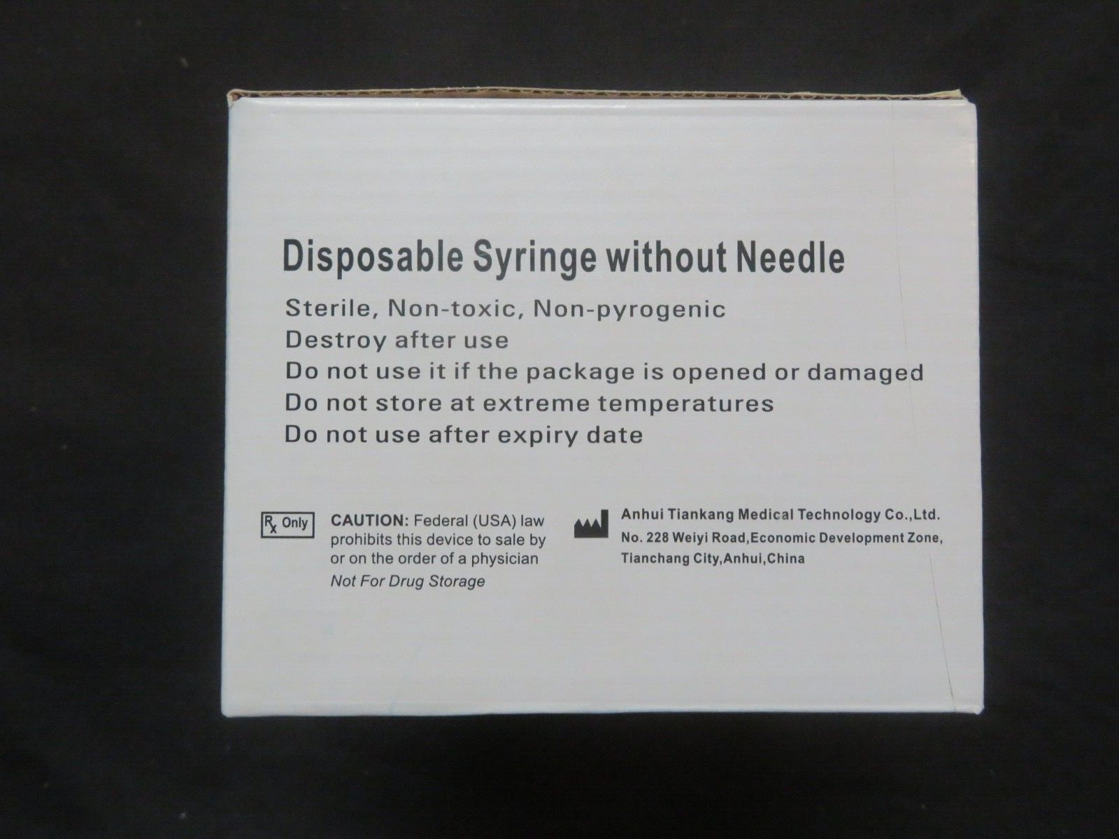 100-Count Box Tkmd Disposable Syringe Without Needle 1cc/ml Luer Lock TKSLL-001