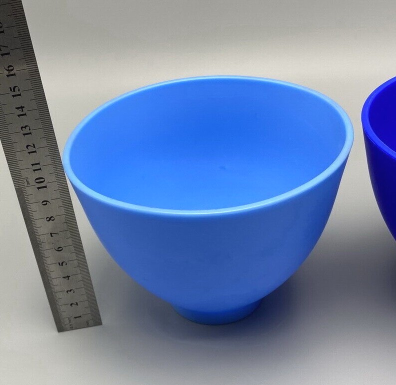 6x Dental Impression Alginate Material Mixing Bowl Silicone Flexible 10cm Large