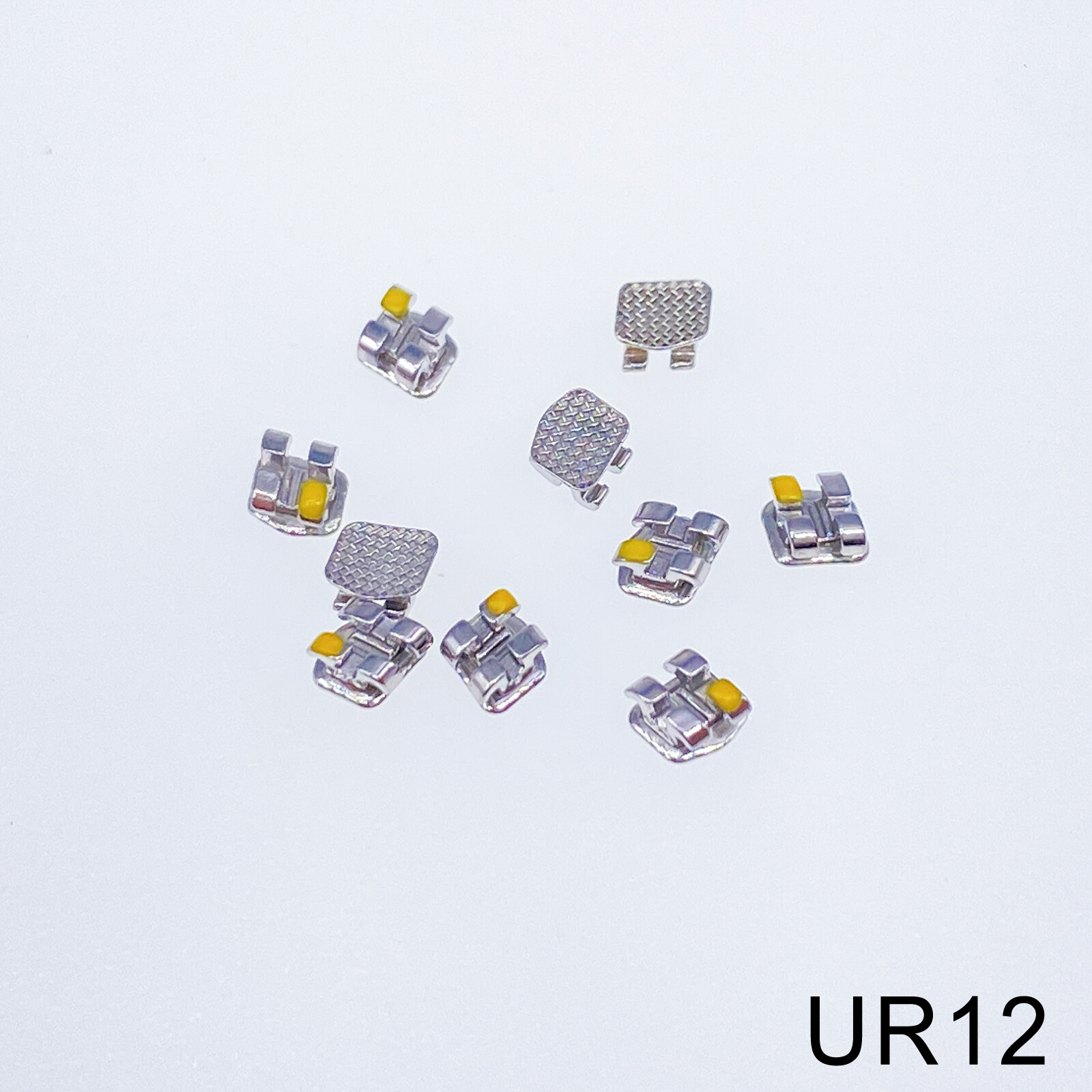 Dental Orthodontic Bracket Braces In Bulk Mini Roth 022 Slot Hooks 345 Metal