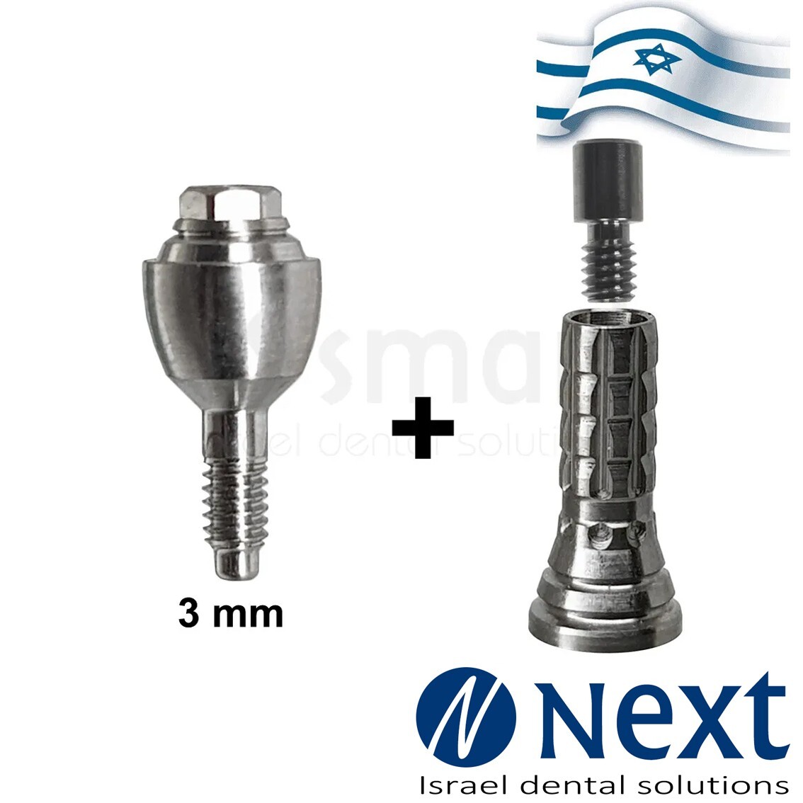 Straight Multi Unit Abutment MIS Regular SP 2.42 hex titanium 3mm