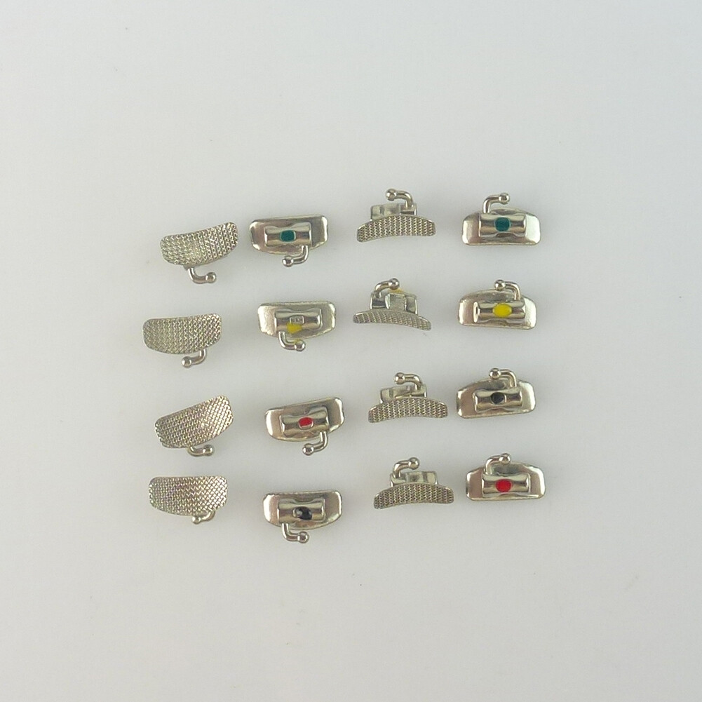 10Bag Orthodontic Bondable Brackets Buccal Tube Roth/MBT 022 1st Molar Non-conv