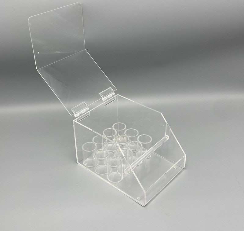 Dental Acrylic Organizer Case Power Chain Ligature Tie Storage Box Holder 2in1