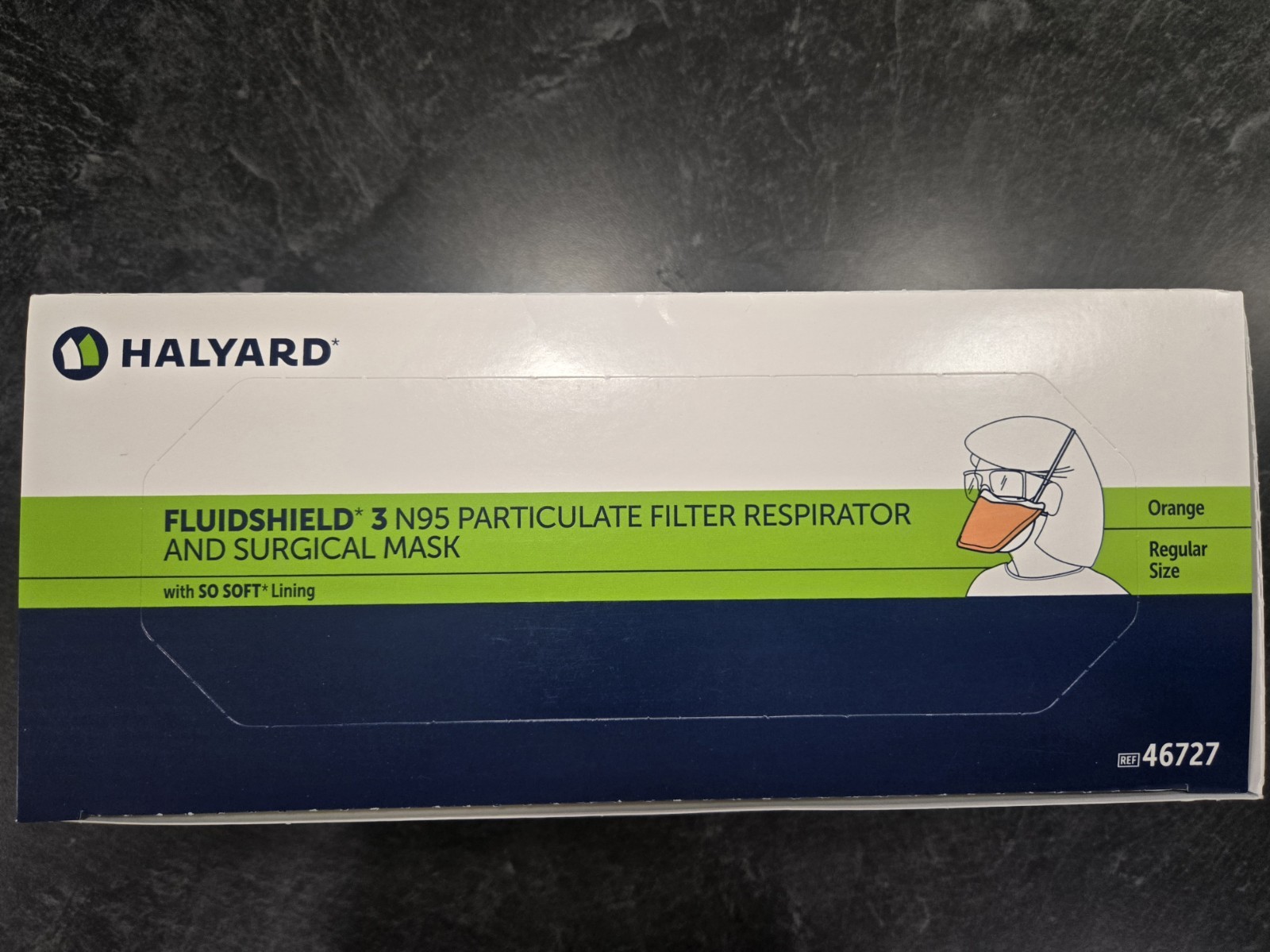6 Pk 35-Count Halyard FLUIDSHIELD Level 3 N95 Filter Respirator/ Surgical Mask