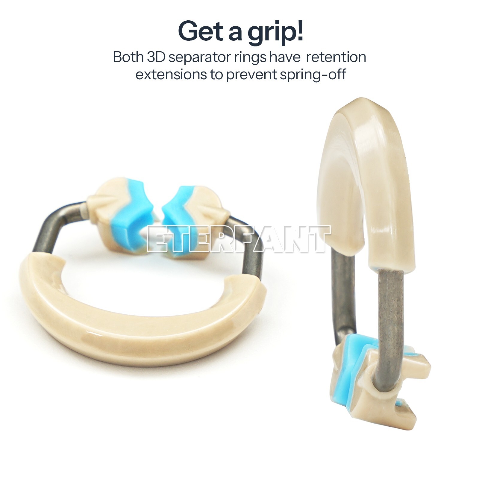 3D Separator Dental Matrix Bands Rings Matrices Clip Clamp Titanium Fit Garrison