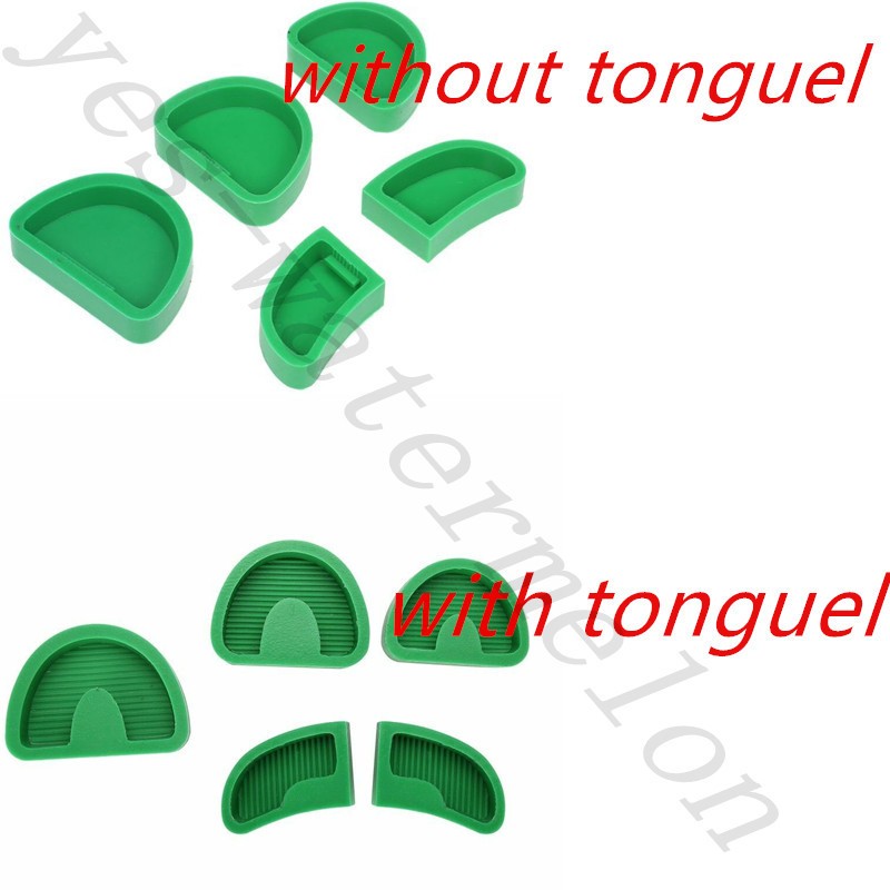 5 Set Dental Silicone Plaster Model Former Base S/M/L/Left/Right Grinding Tool
